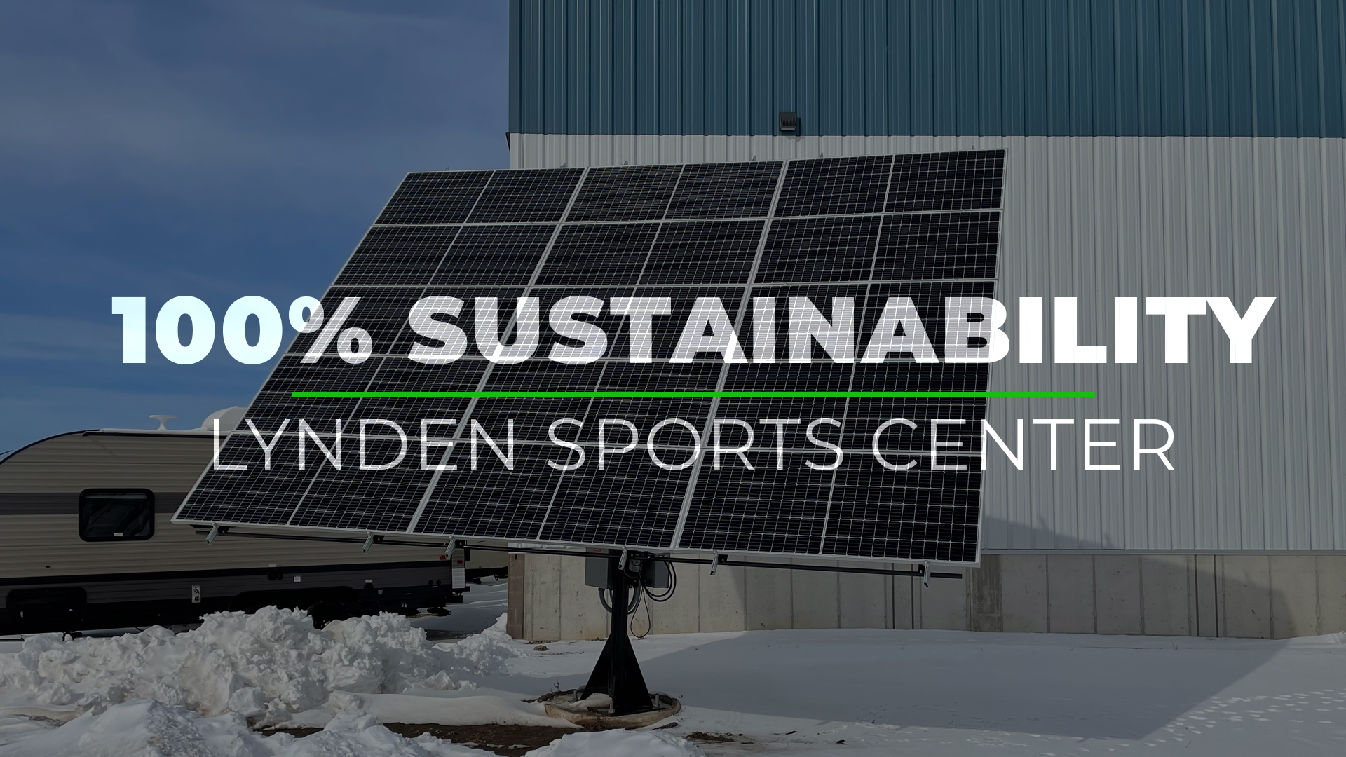 Leading the Pack with 100 Sustainability at Lynden Sports Center
